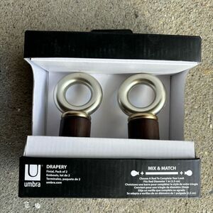 Umbra Drapery Mix & Match Ring Finals Pack Of 2 *New*